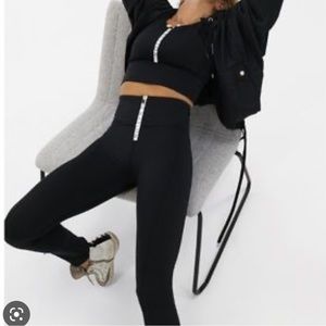 P.E nation black diver leggings